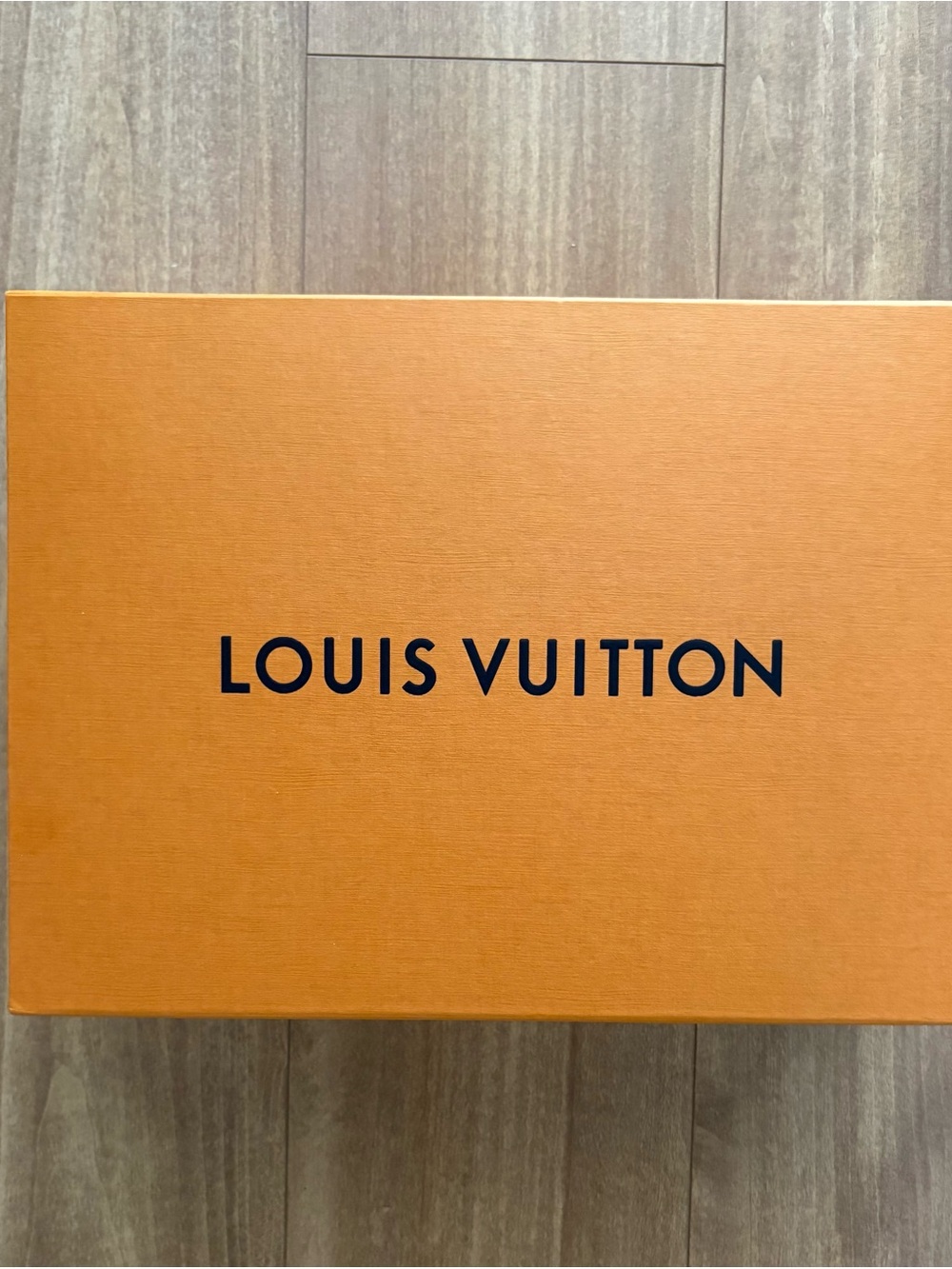 Louis Vuitton Orange Box with Black Logo